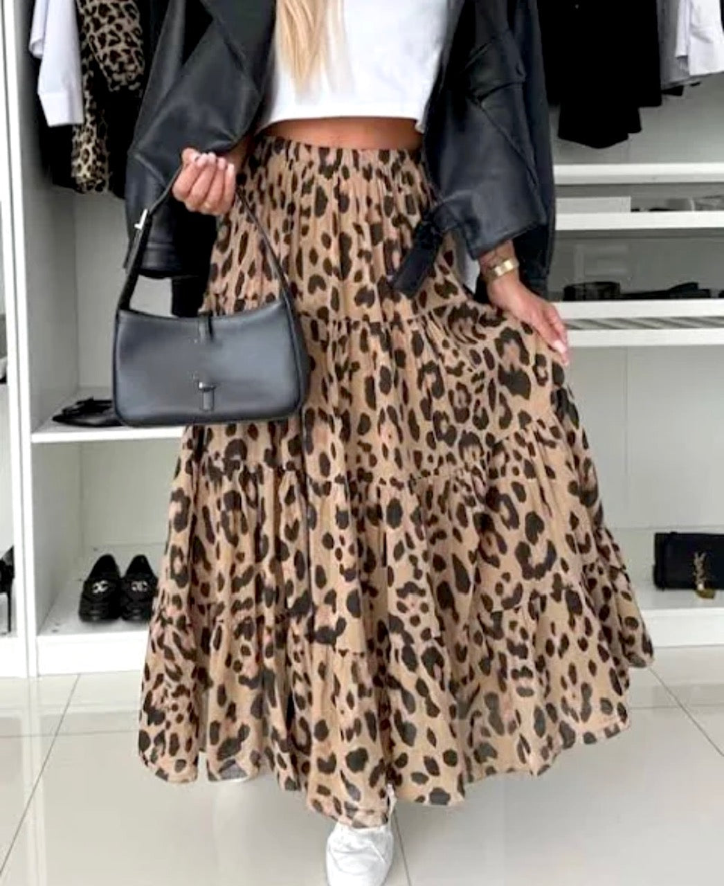 Modern Muse Leopard Skirt