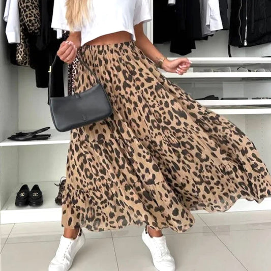 Modern Muse Leopard Skirt
