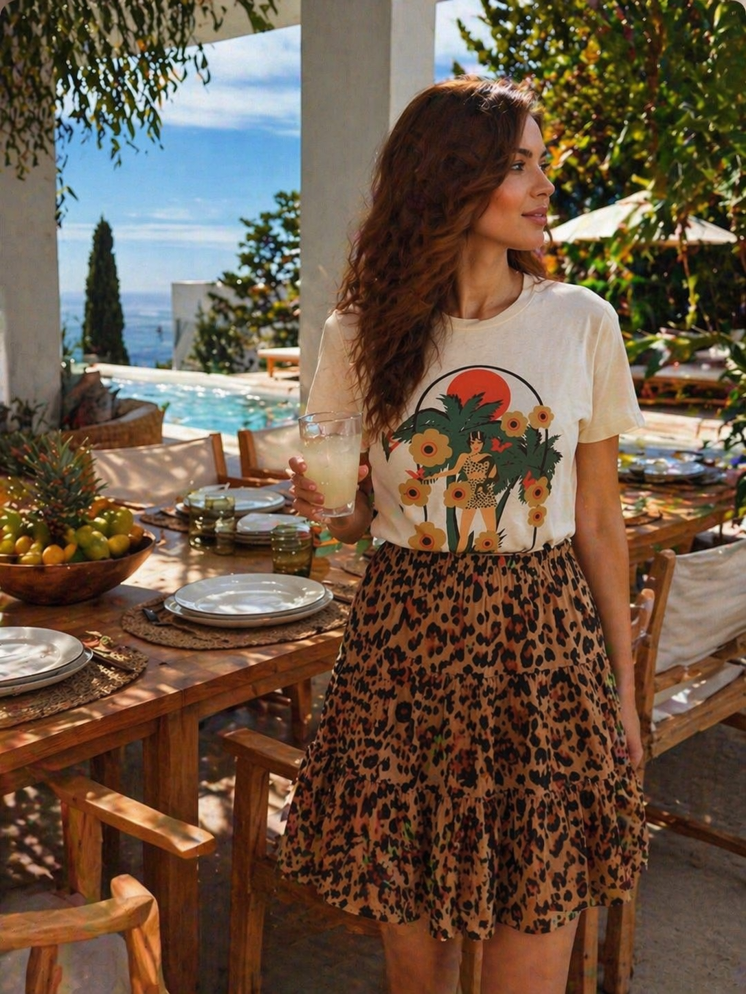 Royal Palms Fitted Tee