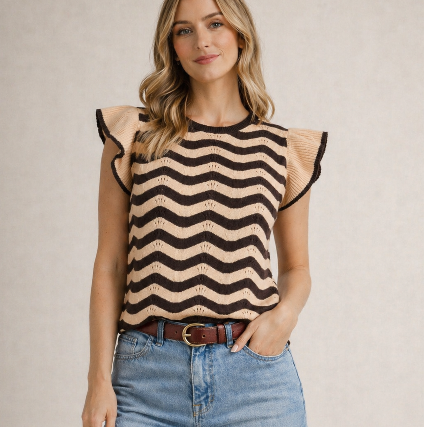 Soft Wave Flutter Knit