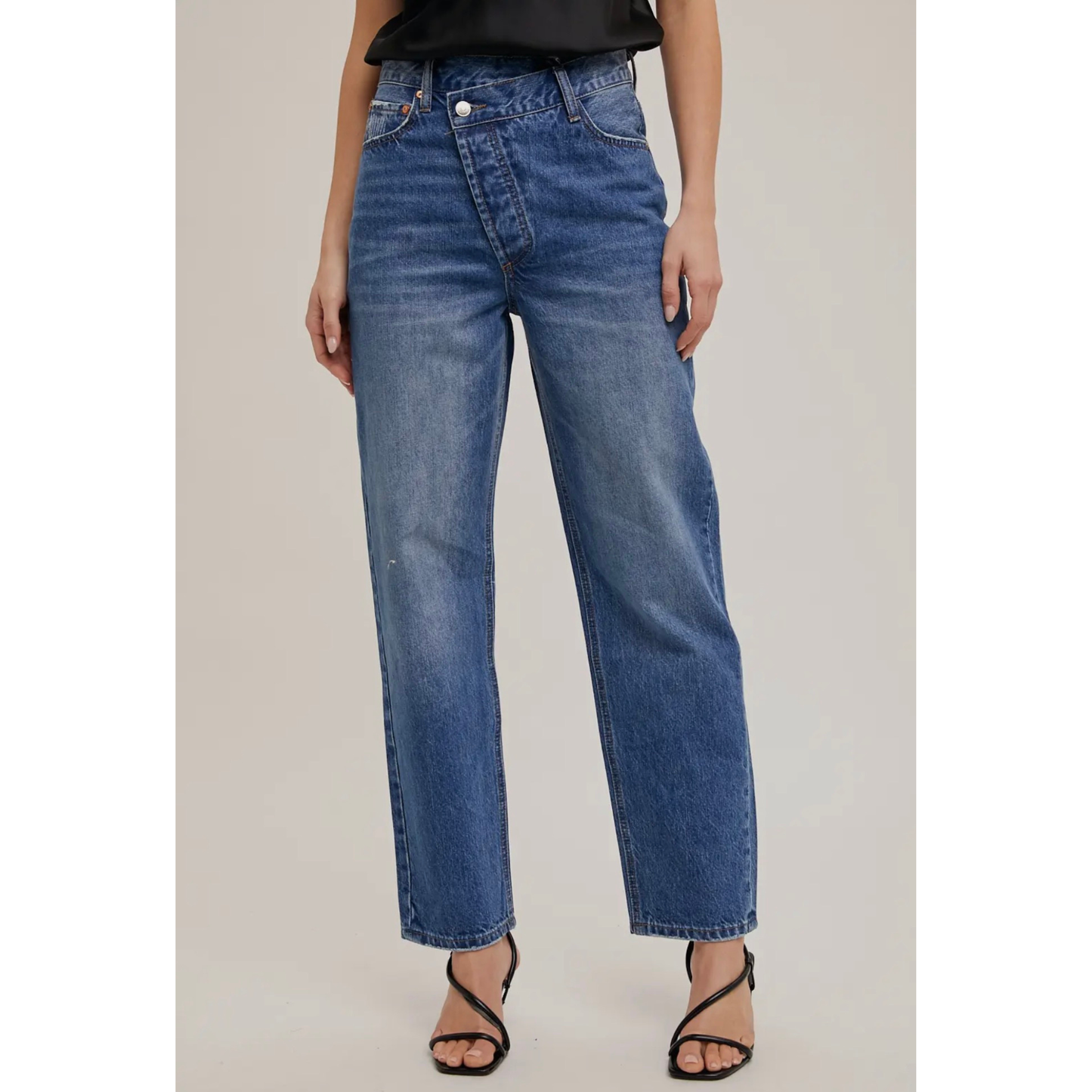 Asymmetrical Straight Leg Jean