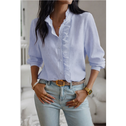 Frenchy Stripe Button Down