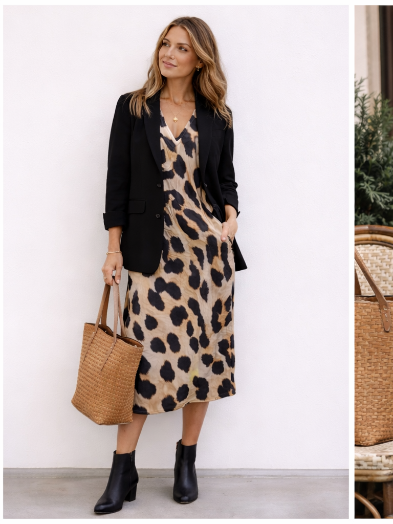 Leopard Batwing Dress