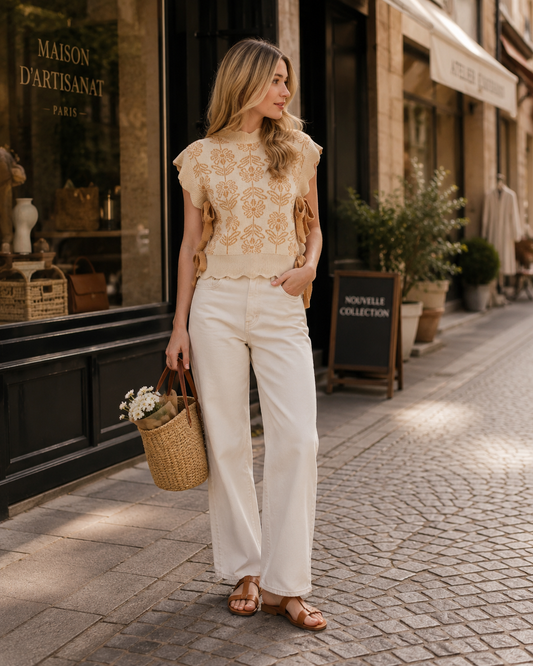 Soft Bloom Sleeveless Knit