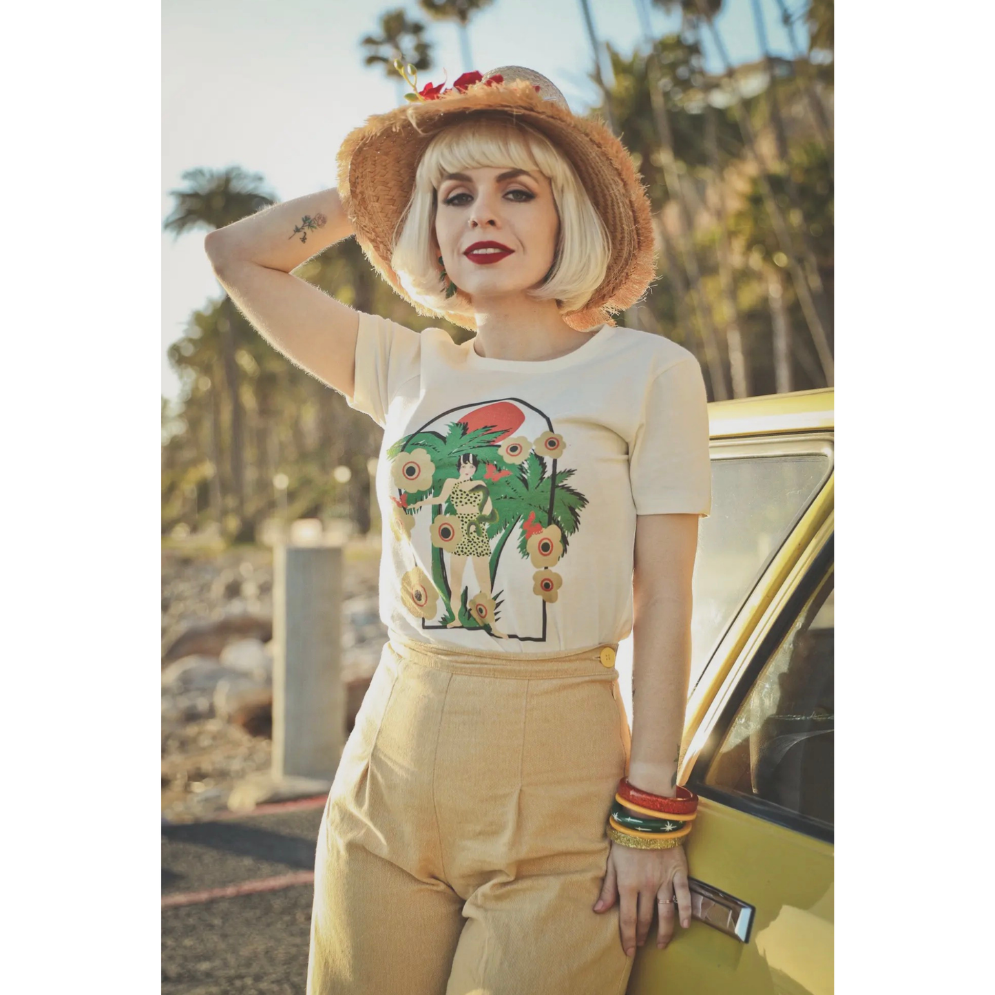Royal Palms Fitted Tee
