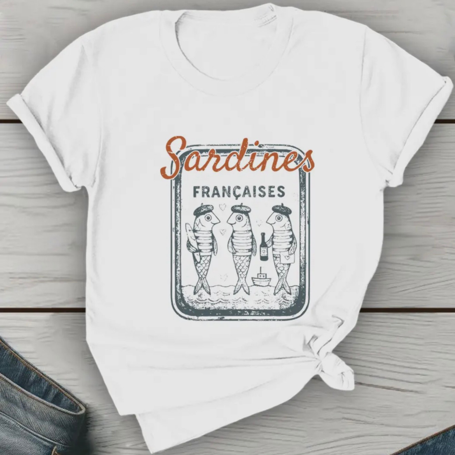 French Sardines Graphic Tee