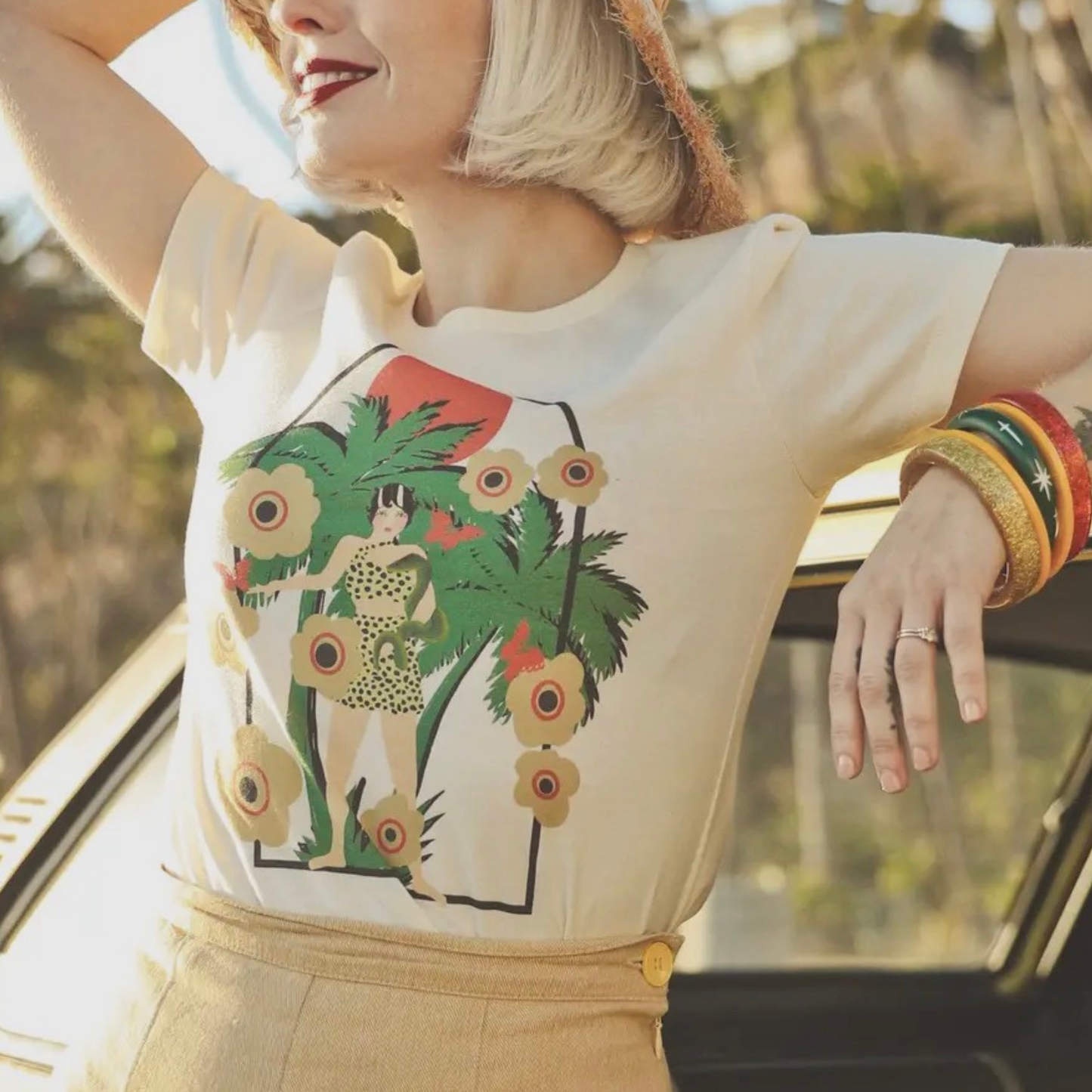 Royal Palms Fitted Tee